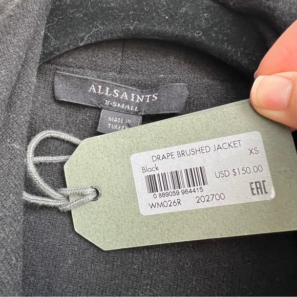 All Saints Drape Brushed Sweater - Picture 3 of 6